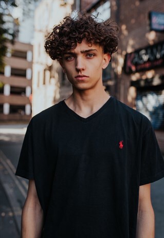 VINTAGE BLACK RALPH LAUREN T-SHIRT