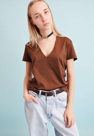 90'S RETRO MINIMALIST LYCRA TEEN TOP BLOUSE