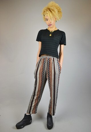 VINTAGE 80'S PRINT FESTIVAL TROUSERS