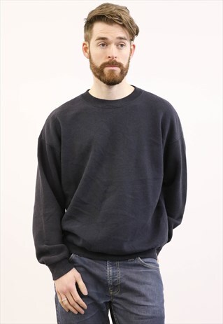 VINTAGE 1990S DARK GREY SWEATER
