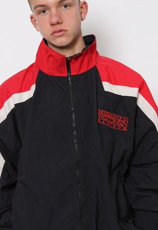 VINTAGE CHAMPION UNIVERSITY WINDBREAKER JACKET