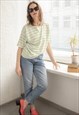 VINTAGE 80'S WHITE TEXTURED BOHEMIAN T-SHIRT