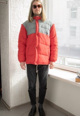 Vintage 80's Red Puffer Padded Winter Jacket