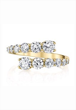 The Hug Ring Gold Plated Sterling Silver 