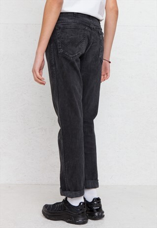 VINTAGE BLACK WRANGLER DENIM JEANS