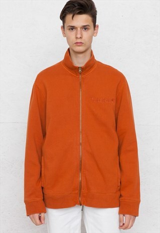 VINTAGE ORANGE TIMBERLAND ZIP TRACK JACKET