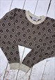 VINTAGE 90S GRANDAD KNITTED KNIT JUMPER SWEATER