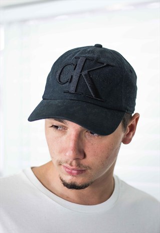 VINTAGE CK CALVIN KLEIN CAP HAT LOGO 90S X 3.3