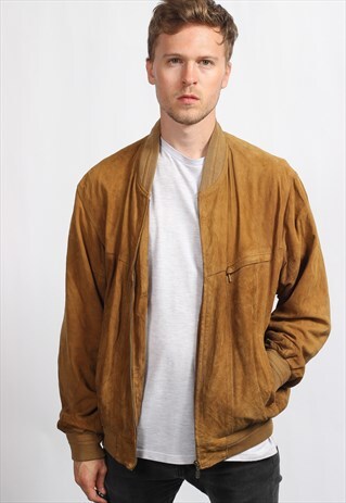 VINTAGE SUEDE BOMBER JACKET