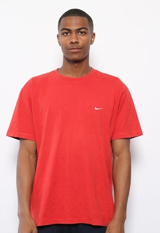 VINTAGE NIKE LOGO T-SHIRT RED