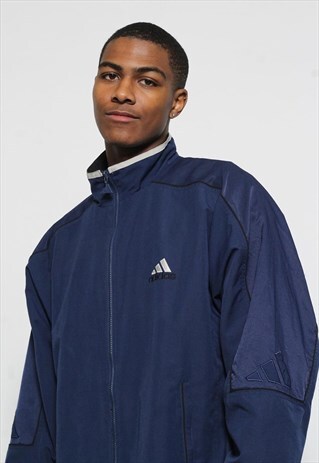 VINTAGE ADIDAS TRACK JACKET BLUE