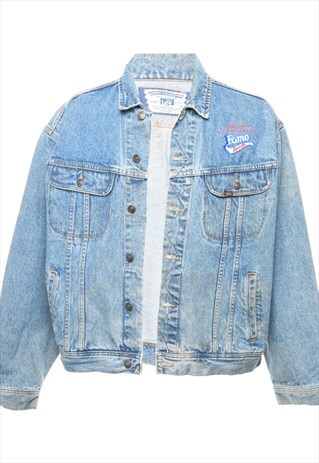 VINTAGE LEE EMBROIDERED DENIM JACKET - XL