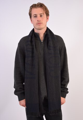VINTAGE ARMANI SCARF NAVY BLUE