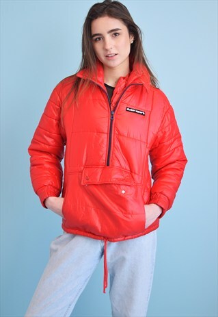 VINTAGE 90'S RETRO SPORTS PUFFER PADDED JACKET ANORAK