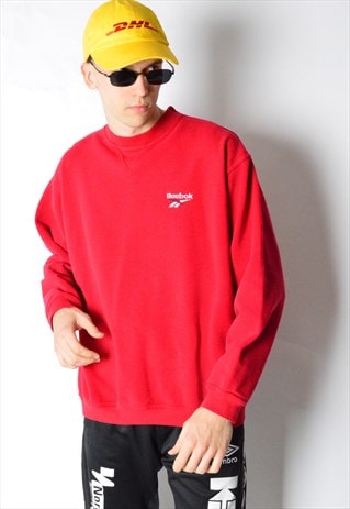 VINTAGE 90S RED REEBOK SWEATSHIRT