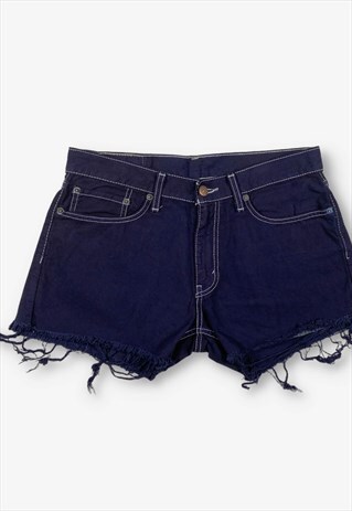 Vintage Levi's 514 Cut Off Denim Shorts Navy W32 BV20249