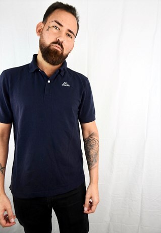 VINTAGE NAVY BLUE KAPPA POLO