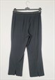 90S RETRO BLACK CLASSIC SMART SPLIT BOTTOM ANKLE PANTS
