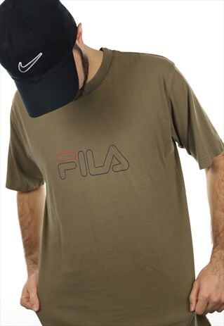 VINTAGE FILA T SHIRT BEIGE