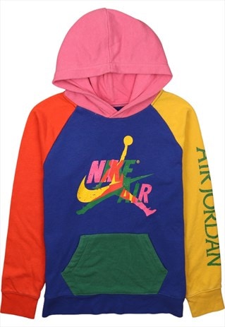 Vintage 90's Jordan Hoodie Spellout Center Middle Swoosh