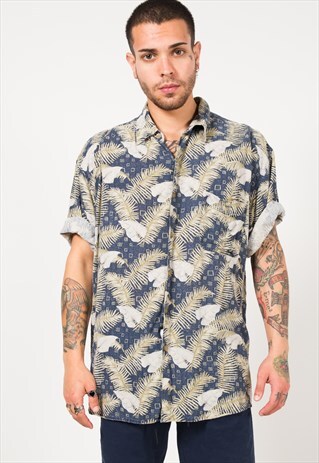 VINTAGE 80S HAWAIIAN SHIRT / S1805