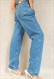 VINTAGE 90S BLUE HIGH RISE HENRY'S CHOICE JEANS, MEDIUM SIZE