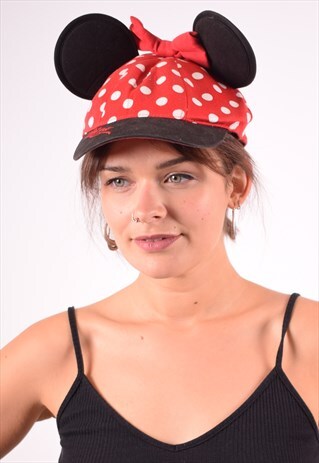 DISNEY WOMENS VINTAGE CAP ONE SIZE RED 90S