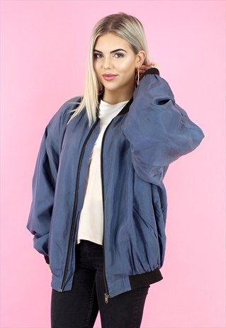 90S SILK BOMBER OVERSIZED JACKET