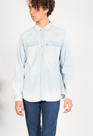 VINTAGE 80S ORIGINAL LEVI'S DENIM SHIRT / S0213