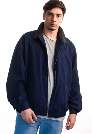 VINTAGE POLO RALPH LAUREN LOGO HARRINGTON JACKET XXL 33.8