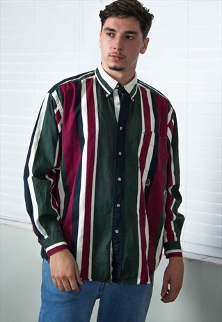 VINTAGE TOMMY HILFIGER SHIRT LOGO 90S L 13