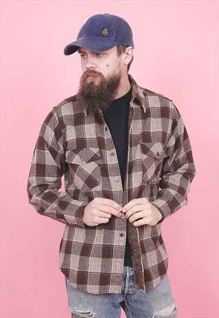 VINTAGE WOOLRICH FLANNEL SHIRT /R10058