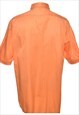 VINTAGE SHORT-SLEEVE ORANGE HAWAIIAN SHIRT - L