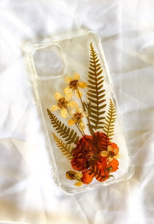 IPHONE 11 PRO PRESSED FLOWER PHONE CASE/ DRIED FLOWER COVER