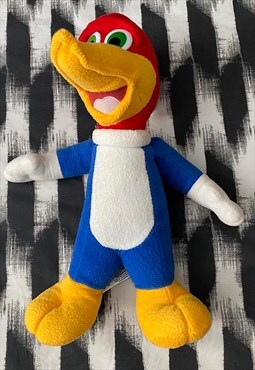 Vintage 1990s woody woodpecker plush toy 