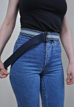 Boho cotton belt Canvas vintage belt Webbing Belt 