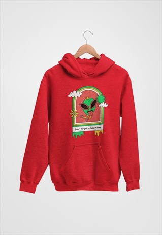 ALIEN ACID RED HOODIE RETRO