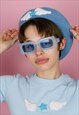 BLUE BERET STAR ANGEL WING CUTE KAWAII JFASHION HAT HARAJUKU