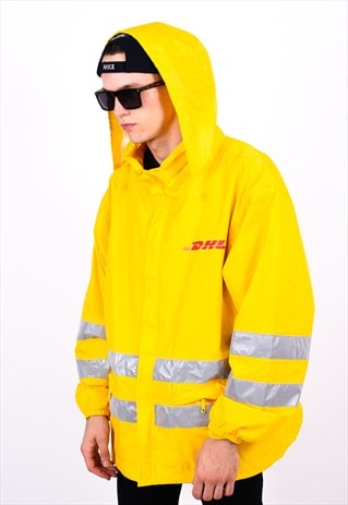 YELLOW DHL RAINCOAT JACKET