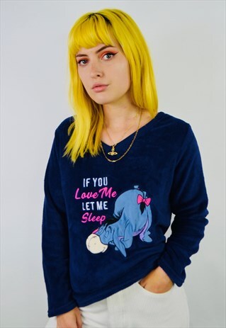 VINTAGE DISNEY EEYORE COSY FLEECE SWEATSHIRT