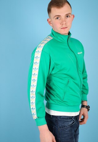 VINTAGE ADIDAS ORIGINALS TRACK JACKET IN MULTICOLOUR NJ519