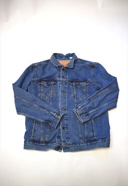 Vintage 90s Levis Blue Denim Button Up Jacket 