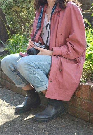 1990S VINTAGE JAEGER DUSTY PINK SPRING JACKET