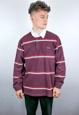 VINTAGE ELLESSE RUGBY POLO SHIRT