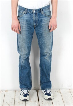 507 Vintage Men W34 L32 Straight Jeans Denim Pants Trousers 
