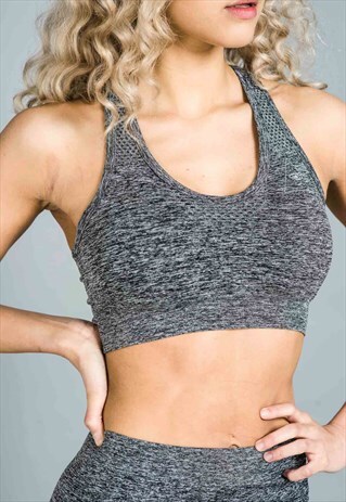 ST BALANCED OMBRE SPORTS BRA GREY FADE