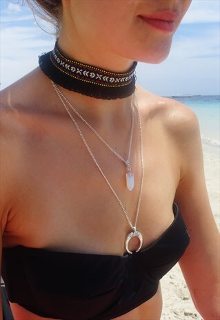 AZTEC FRINGE CHOKER