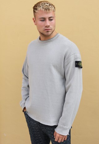 LIGHT BEIGE STONE ISLAND SWEATSHIRT