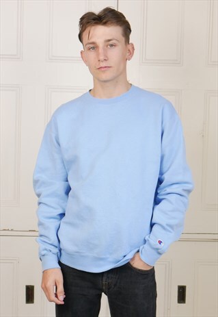 RETRO CHAMPION SWEATSHIRT BABY BLUE
