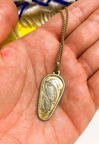 1960'S GOLD SAINT NECKLACE